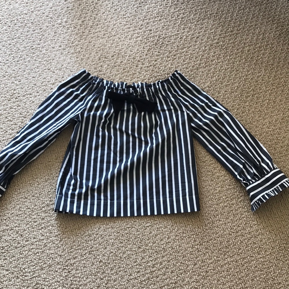 J.Crew - off the shoulder - striped top